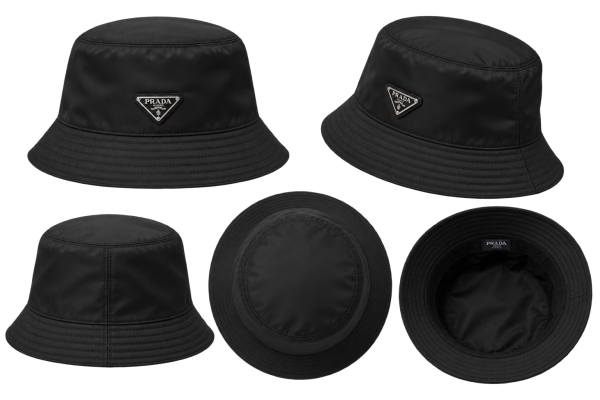 Prada Re-Nylon Black Bucket Hat